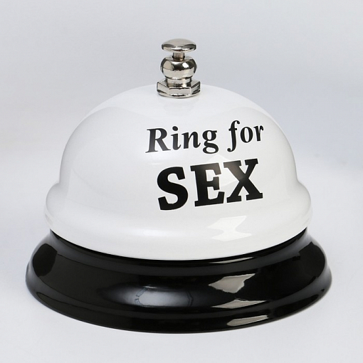 Звонок настольный "Ring for a sex" (белый, 2757070)