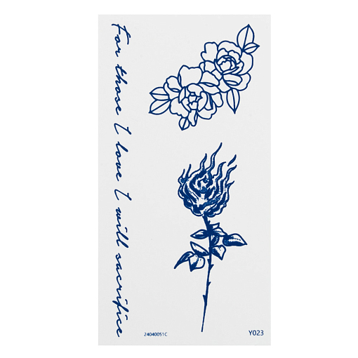 Irisk, INK TATOO - тату реалистичная долговременная для тела (025 Y023)