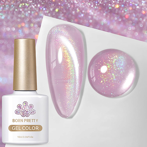 Born Pretty, Rainbow Water Light Cat Magnetic Gel - гель-лак "кошачий глаз" RW-06, 10 мл