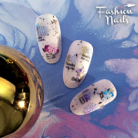Fashion Nails, слайдер-дизайн "Metallic" №319