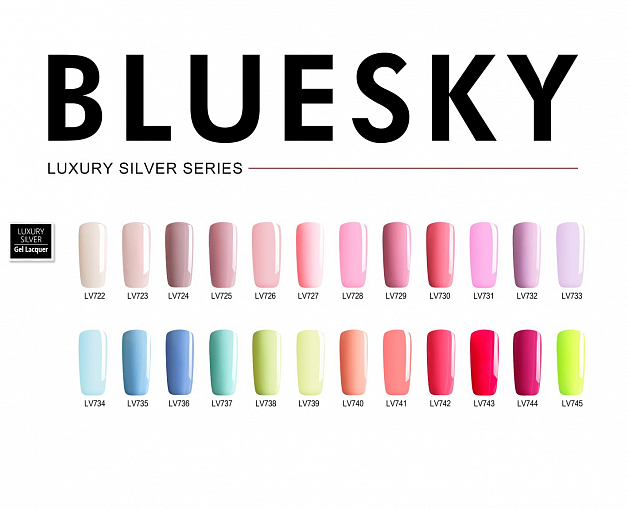 Bluesky, гель-лак Luxury Silver (LV724), 10 мл
