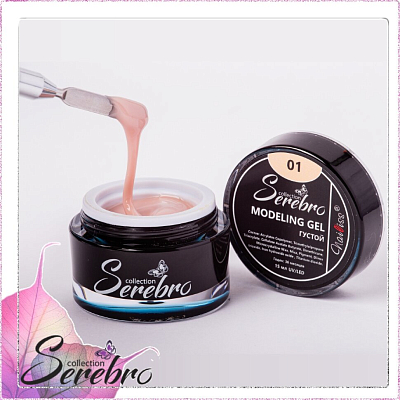 

Serebro, густой моделирующий гель №1, 15 мл