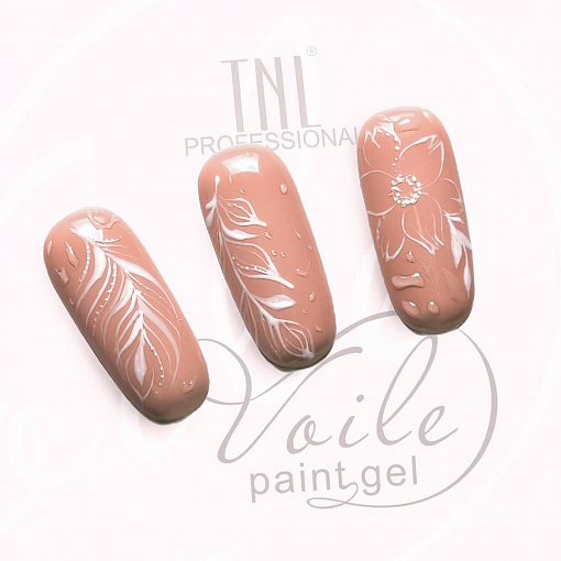 TNL, гель-краска для тонких линий "Voile" (№02 белая), 6мл
