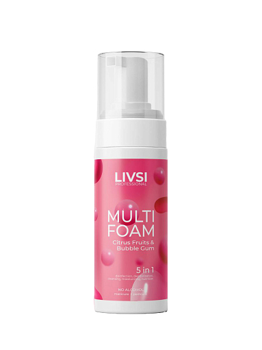 Livsi, набор №116 пенка 5в1 Citrus Fruits & Bubble Gum, крем-воск для ухода за кожей рук, ног и тела
