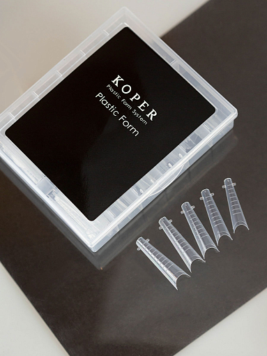 Обратные многоразовые формы для наращивания ногтей "Арочная балерина" (40614), 120 шт