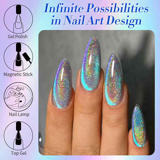 Born Pretty, Laser Cat Magnetic Gel-MY122 - магнитный гель-лак "кошачий глаз", 10 мл