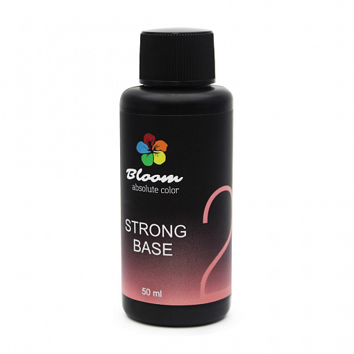 Bloom, Absolute color - жесткая база для гель-лака Strong №02 (теплый розовый), 50 мл
