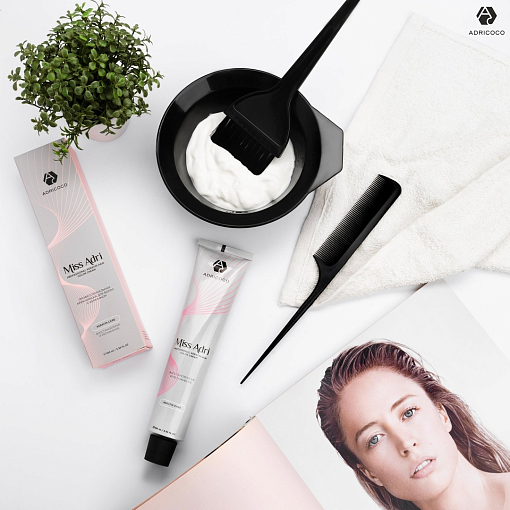 Adricoco, Miss Adri - крем-краска для волос (10.102 Платиновый блонд пепельный жемчужный), 100 мл