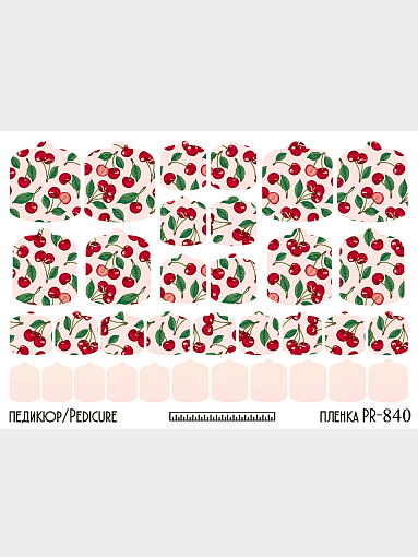 Anna Tkacheva, наклейки пленки для педикюра PR-840