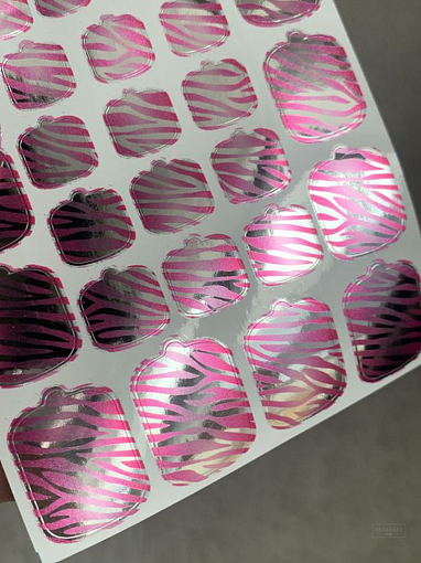 Anna Tkacheva, наклейки пленки для педикюра с эффектом втирки WS-007