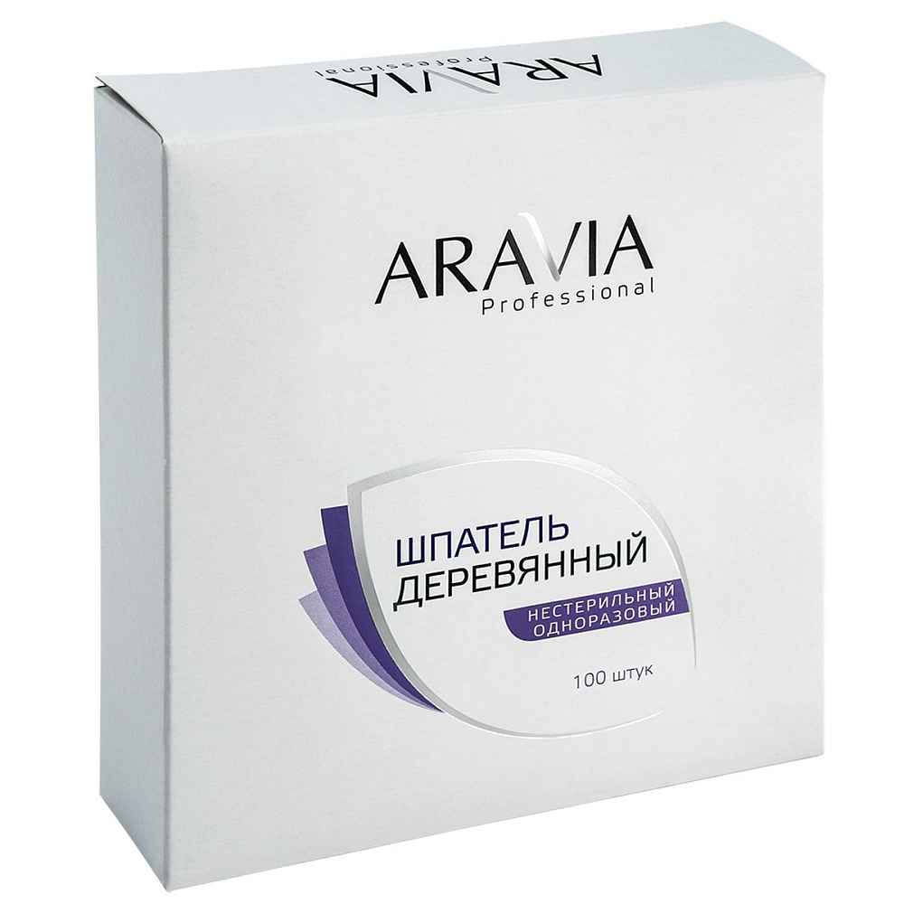Aravia, шпатели деревянные одноразовые, 100 шт Aravia, шпатели деревянные одноразовые, 100 шт