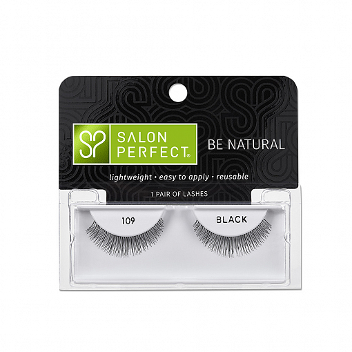 Salon Perfect, Perfectly Natural - накладные ресницы на ленте №109 (черные)