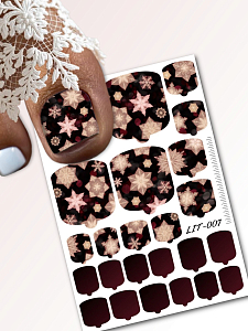 Anna Tkacheva, мини наклейки пленки для педикюра LIT-007