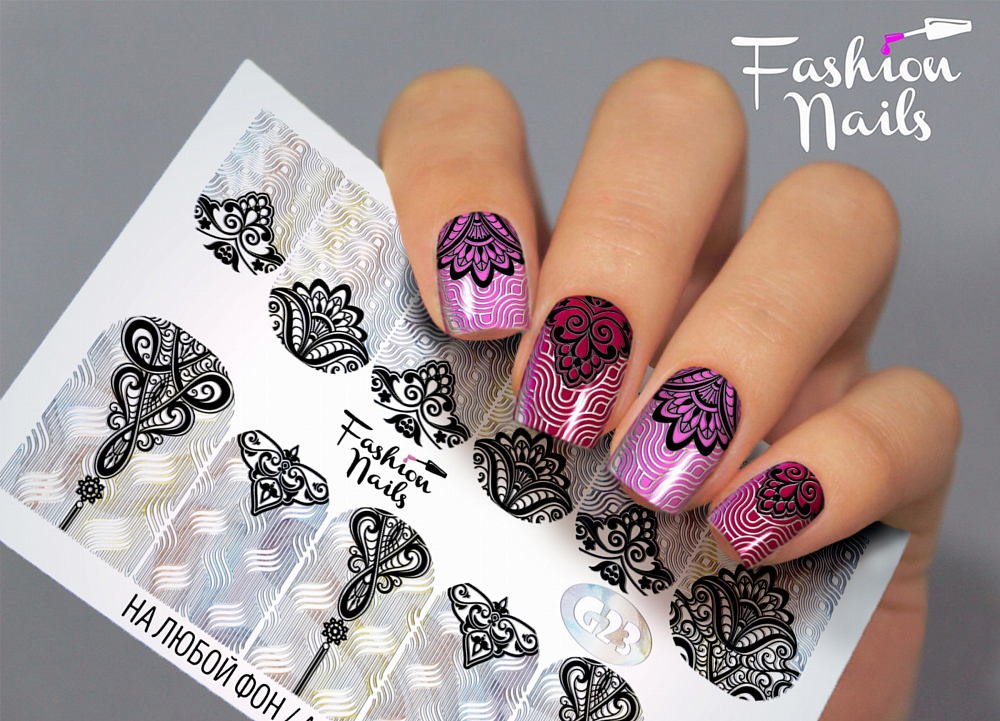 Fashion Nails, слайдер-дизайн "Galaxy" №23