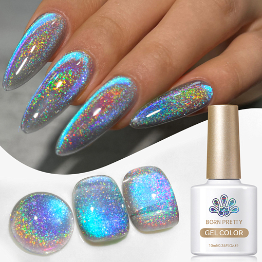 Born Pretty, Laser Cat Magnetic Gel-MY122 - магнитный гель-лак "кошачий глаз", 10 мл