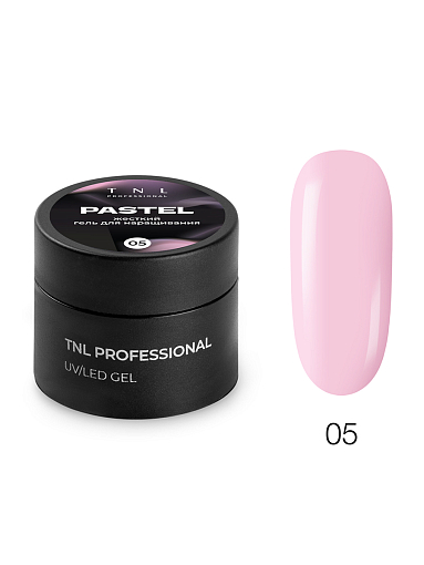 TNL, Pastel - жесткий гель для наращивания №5 (натуральный розовый), 15 мл