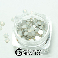 Grattol, стразы mix в баночке ss6, ss10, ss12 (White Opal), 200 шт