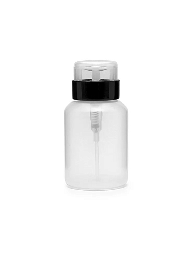 RuNail, набор помпа для жидкости (прозрачный пластик), 2 шт по 120 мл