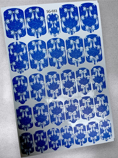 Anna Tkacheva, фольгированные наклейки пленки для дизайна ногтей SG-033