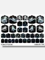 Anna Tkacheva, наклейки пленки для педикюра PR-795