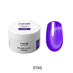 RuNail, BUILDER UV GEL VITRAGE - моделирующий УФ-гель витражный №9745, 15 гр