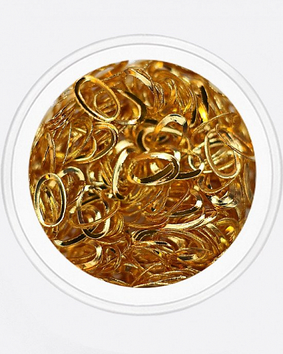 Artex, декор металлический овал (золото 5х3мм)