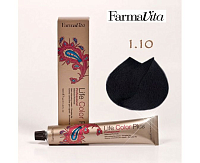 FarmaVita, Life Color Plus - крем-краска для волос (1.1 иссине черный)