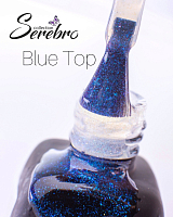 Serebro, "Blue" — топ для гель-лака без липкого слоя, 11 мл
