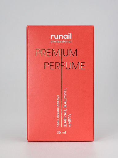 RuNail, парфюмированный крем-финиш для рук с мочевиной 10% (шафран, жасмин, амбра), 35 мл