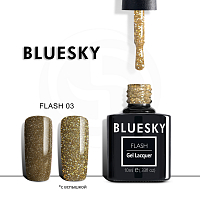 Bluesky, Flash - гель-лак светоотражающий (№03 Золото светлое), 10 мл