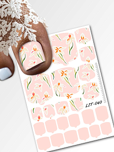 Anna Tkacheva, мини наклейки пленки для педикюра LIT-040