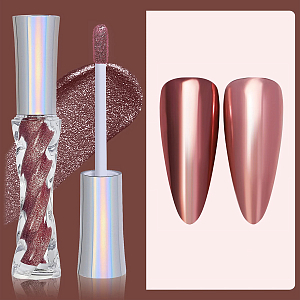 Mirror Effect Nail Powder - жидкий пигмент с эффектом металла №02, 3 гр