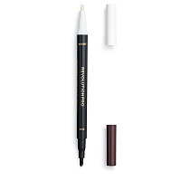 Makeup Revolution Pro, Day & Night Brow Pen - маркер и сыворотка для бровей 2в1 (Dark Brown)