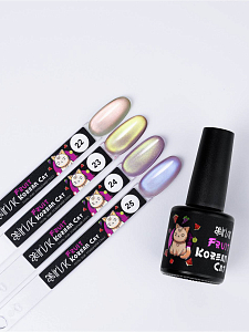 Irisk, набор №85 магнитный гель-лак "кошачий глаз" Korean Cat (4 оттенка по 10 мл)