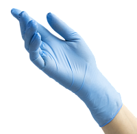 Benovy, Nitrile Chlorinated - перчатки нитриловые (голубые, L), 50 пар