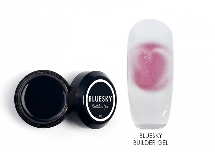 BlueSky, Builder gel - моделирующий гель (прозрачный №02), 15 мл