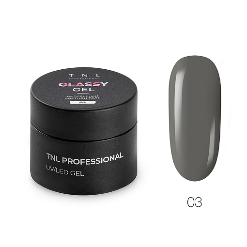 TNL, Glassy Gel - гель для наращивания витражный цветной №03, 15 мл