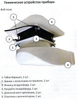 Irisk, вытяжка для маникюрного стола (модель SD-117-2, белая №01), 24W