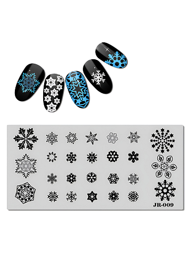 Барбарис, пластина для стемпинга 12*6 см JR009