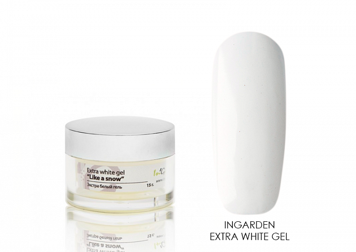 Ingarden, Extra White gel - гель моделирующий (экстра белый), 15 гр