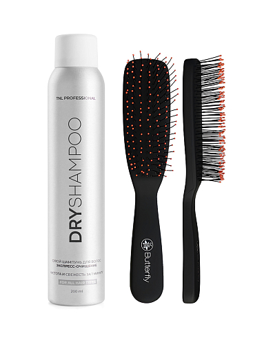 Микс набор №243 сухой шампунь экспресс-очищение DRY SHAMPOO, распутывающая расческа для волос