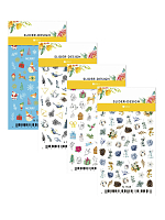 Milv, набор №6 слайдеры дизайн для ногтей (новый год, зима, птички, зайчики, цветы), 4 шт