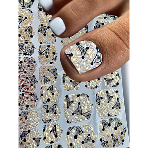 Anna Tkacheva, наклейки пленки для педикюра с фольгой VIP-055 (золото)