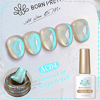 Born Pretty, Auroras Cat Magnetic Gel - светоотражающий гель-лак "кошачий глаз" AC-04 , 10 мл