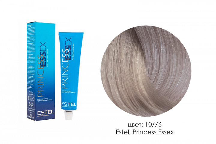 Estel, Princess Essex - крем-краска (10/76 св. блондин коричнево-фиолетовый/снежный лотос), 60 мл
