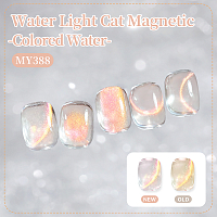 Born Pretty, White Light Cat Magnetic Gel - магнитный гель-лак "кошачий глаз" MY388, 10 мл