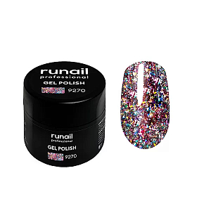 RuNail, гель-лак с блестками "Дракон" №9270, 5 гр