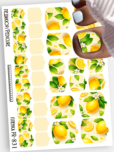 Anna Tkacheva, наклейки пленки для педикюра PR-831