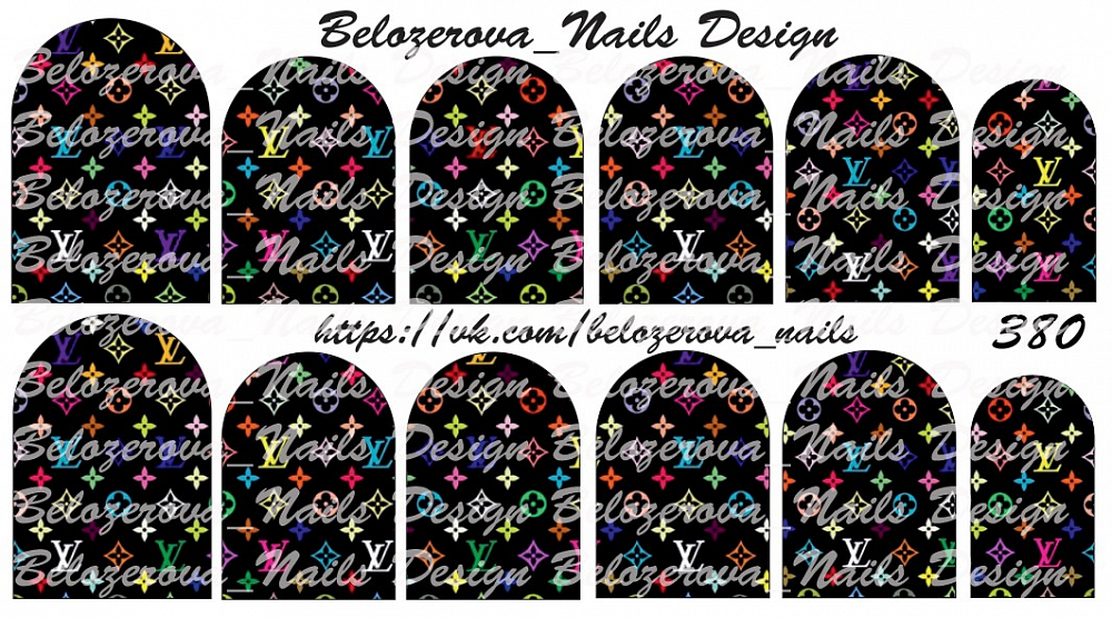Слайдер-дизайн Belozerova Nails Design на прозрачной пленке (380)