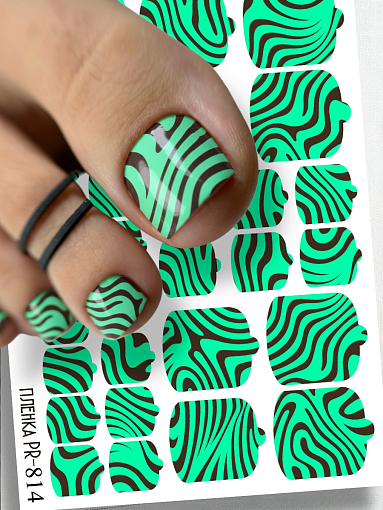 Anna Tkacheva, наклейки пленки для педикюра PR-814